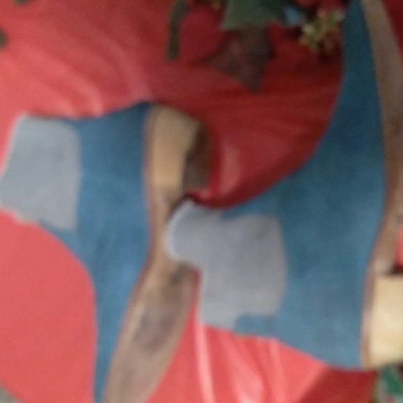 Zadig & Voltaire Teddy blue suede ankle boots. Size 39 EU,8.5 US. - Picture 5 of 5